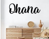 Ohana Metal Word Art Kembara Script Word Art Indoor - Outdoor Ohana Metal Sign Farmhouse Decor Ohana Word Art Metal Art