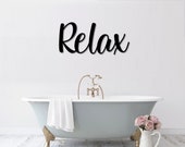 Relax Metal Word Art Kembara Script Word Art Indoor - Outdoor Relax Metal Sign Farmhouse Decor Relax Word Art Metal Art