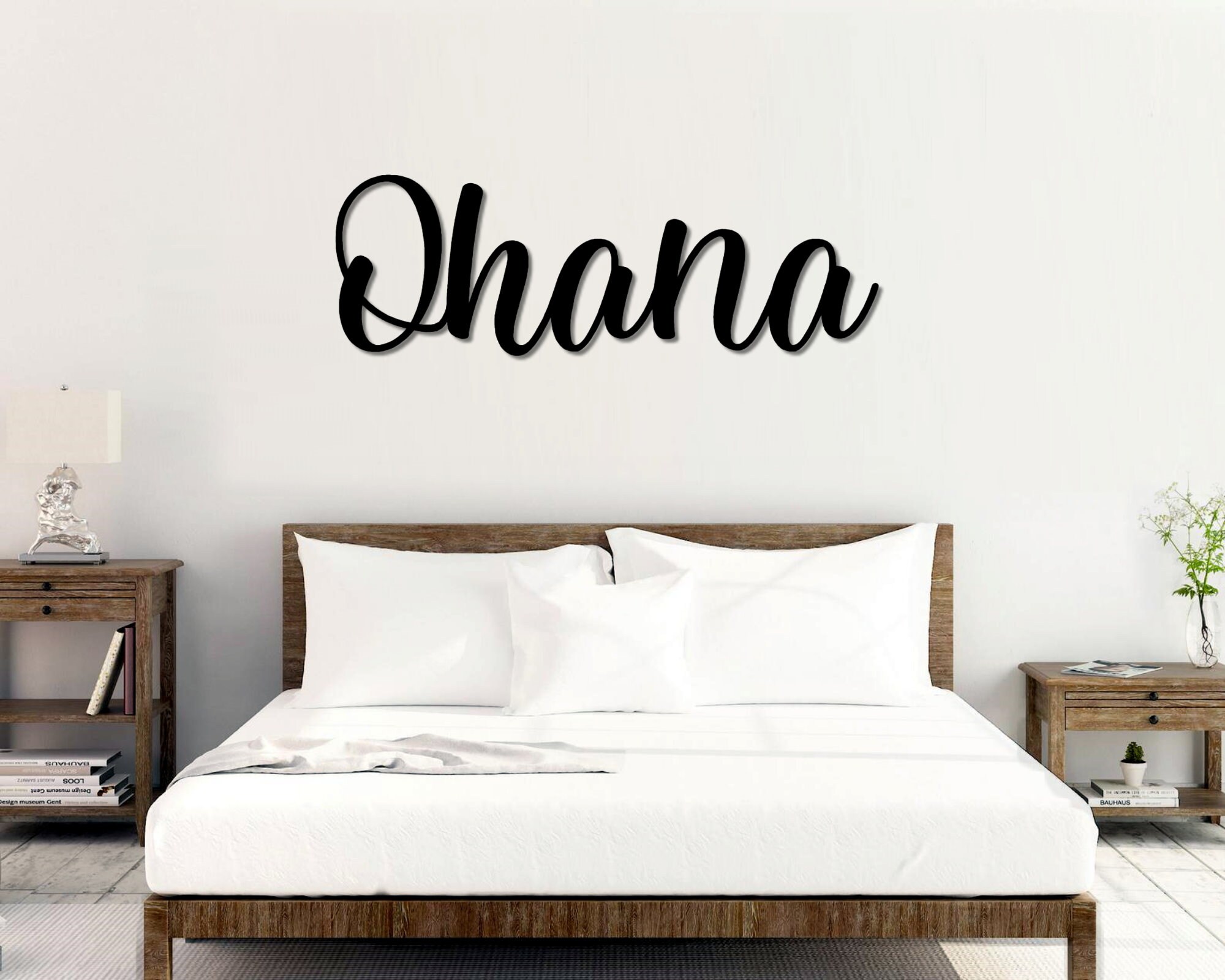 Ohana Metal Word Art Kembara Script Word Art Indoor Etsy UK