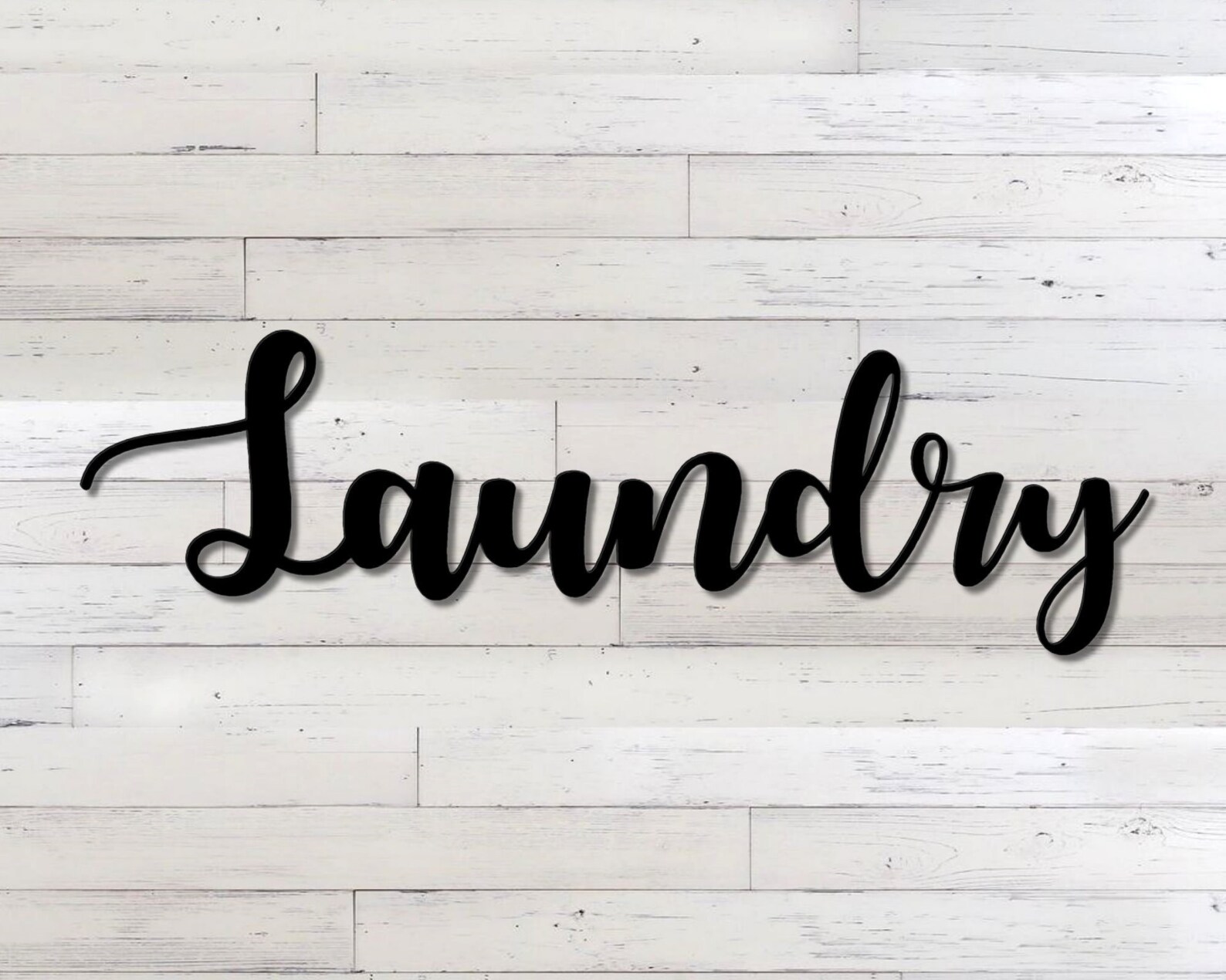 Laundry Metal Word Art Autumn Script Word Art Indoor Etsy