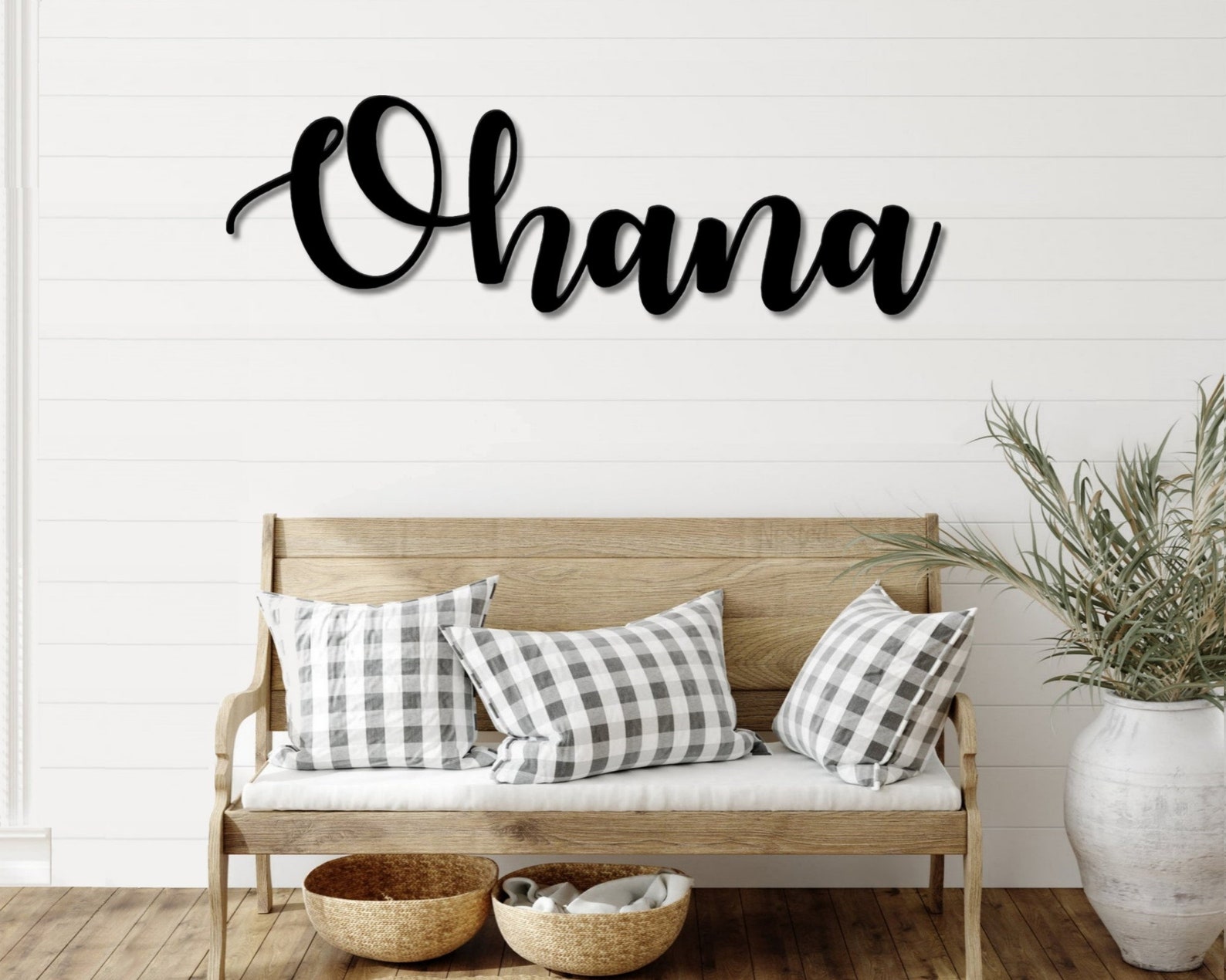 Ohana Metal Word Art Autumn Script Word Art Indoor Etsy