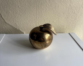 Vintage Brass Apple