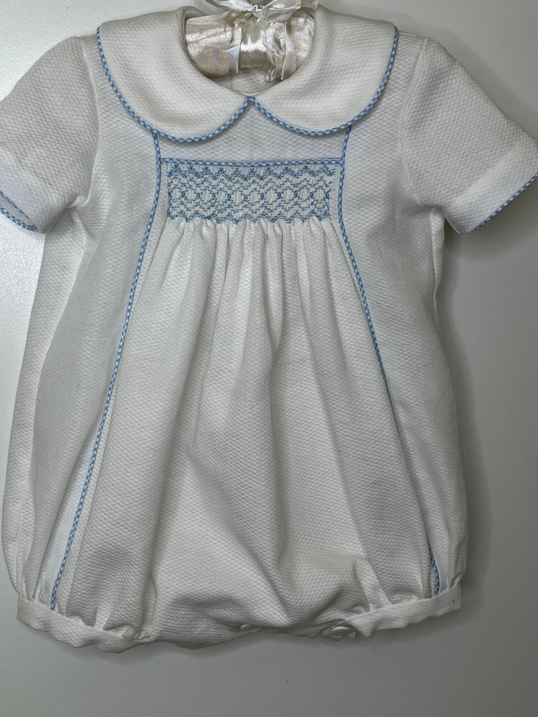 Smocked Baby Boy Bubble Etsy