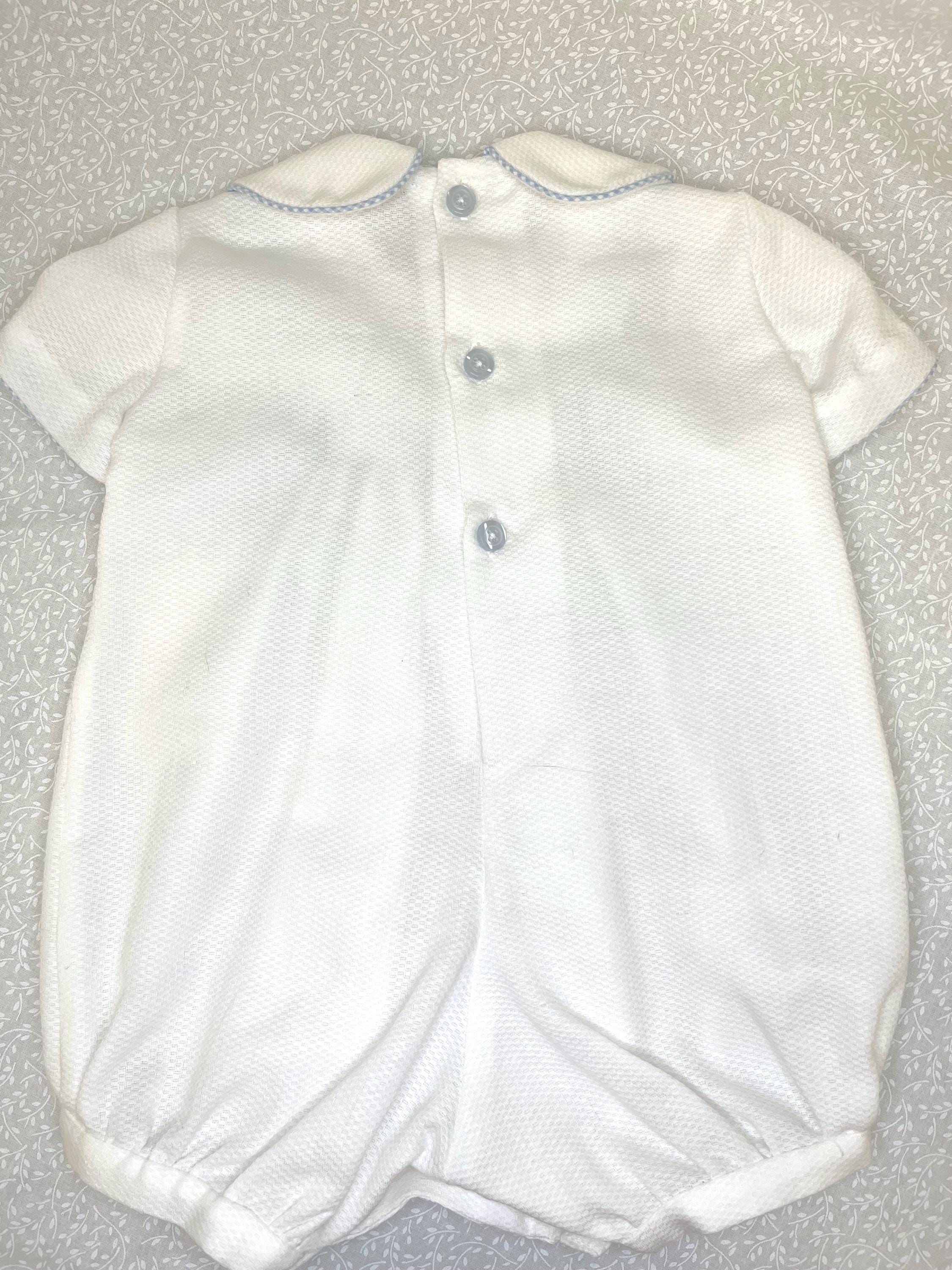 Bailey Boys Baby Boys Smocked Cross Christening Bubble main image 0