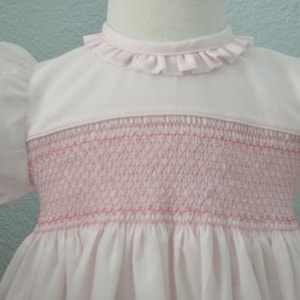 Precious Pink Smocked Baby Dress
