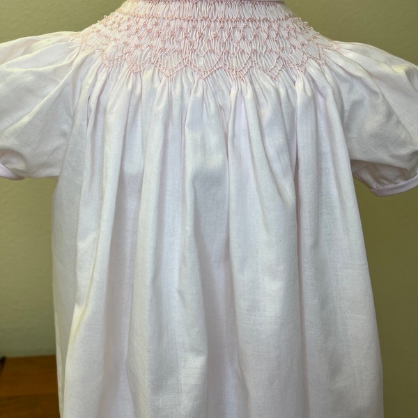 Fil a Fil Smocked Bishop Dress main image 1