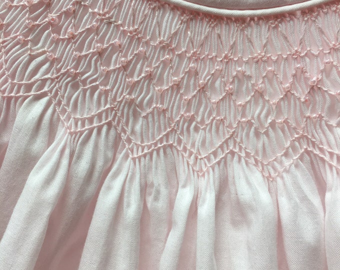 Smocked Bishop Dress- Pink Bows main image 0