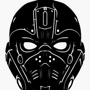 Gears Of War Clay Carmine Helmet Transparent Decal Sticker