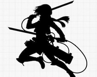Mikasa Ackerman Attack On Titan Vinyl Decal