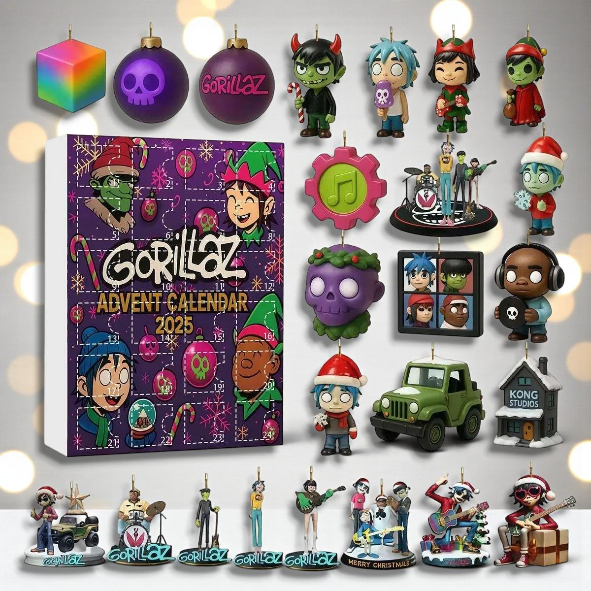 Discover Virtual Band Advent Calendar 2025, Holiday Countdown Box, Acrylic Mini Figures, Gift for Music Fans