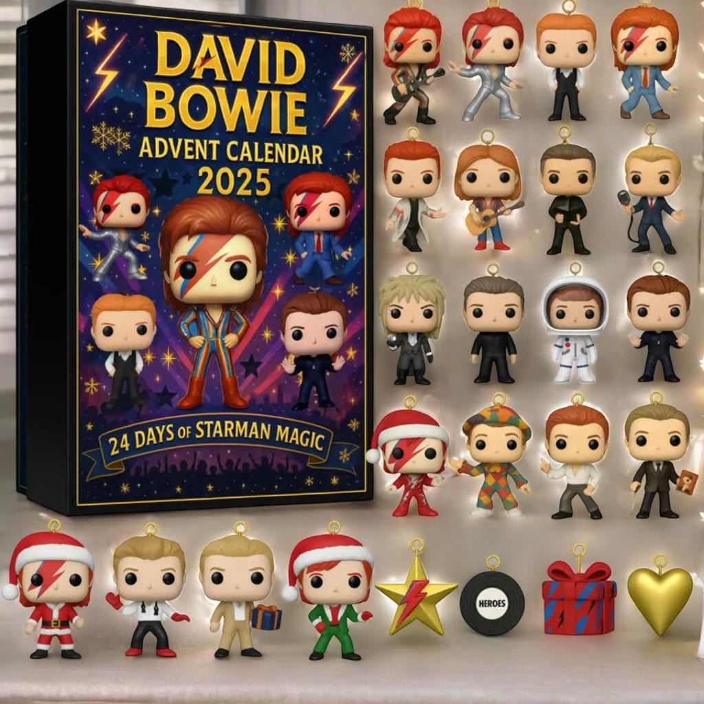 Discover London Music Iconic Insp Advent Calendar Set 2025, 24-Day Countdown Starman Magic Xmas Gift, Special Christmas Ornaments 2025