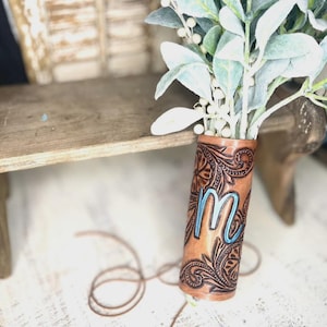 Custom Leather Wedding Bouquet Accessory