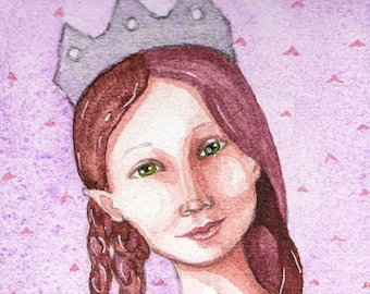Elven Princess, Greeting card or Photographic Art Print