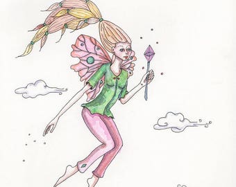 World Peace Fairy Healer, Magic Wand, Greeting Card or Greeting Card