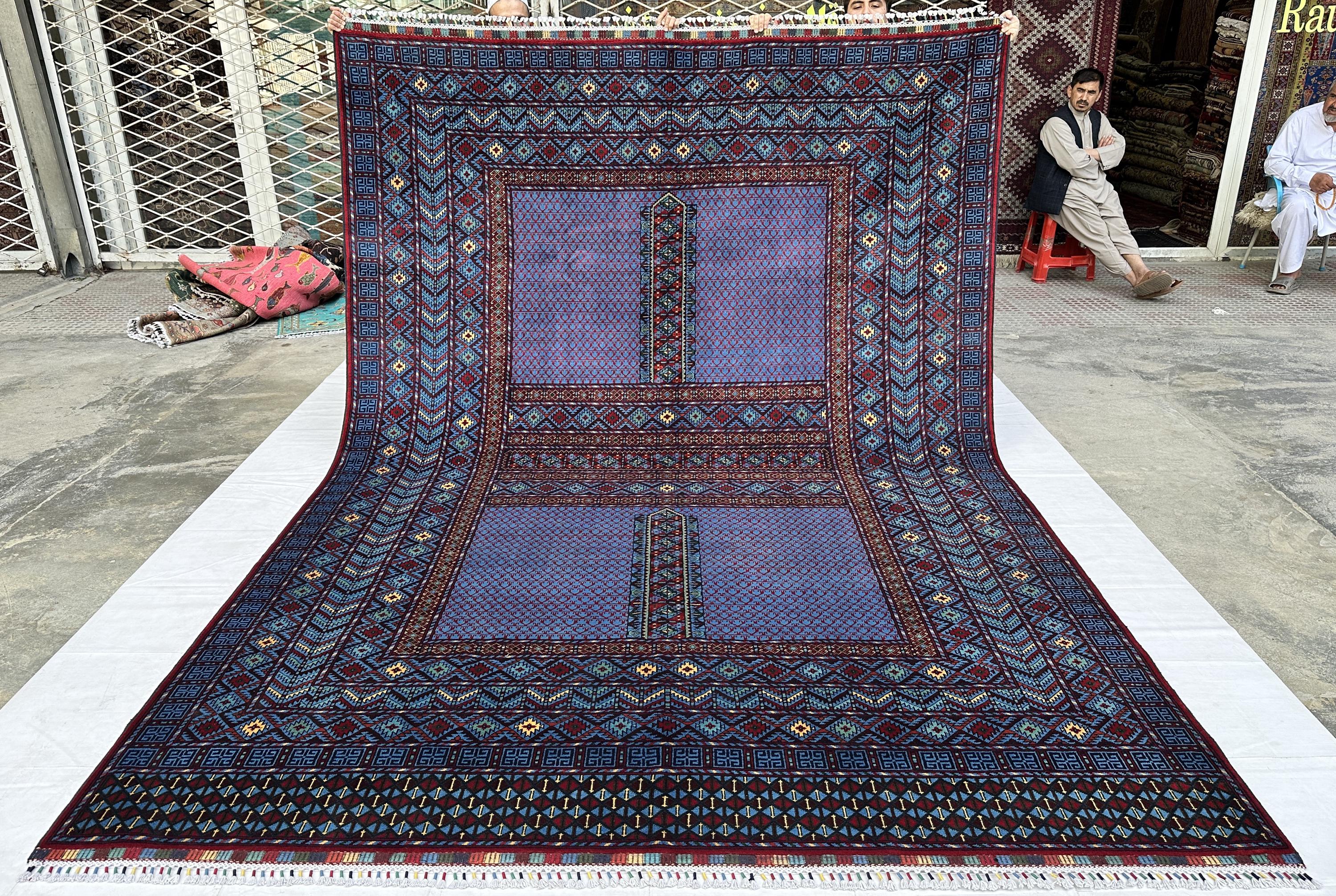 Handmade Parda Rug 8x12 - High Quality Afghan Tribal Area Rug ...