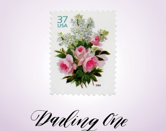 Set of 10 Garden Bouquet Stamps 37c unused USPS vintage postage floral