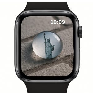 Sfondi per Apple Watch con tema "USA Heritage Droplet" / Set di quadranti patriottici / Bandiera, Aquila, Libertà, Lincoln / 10 download digitali di alta qualità