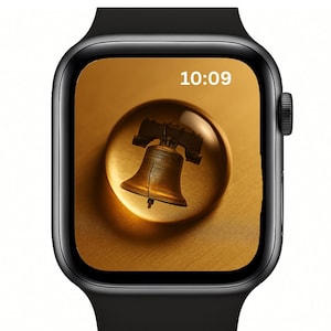Sfondi per Apple Watch con tema "USA Heritage Droplet" / Set di quadranti patriottici / Bandiera, Aquila, Libertà, Lincoln / 10 download digitali di alta qualità