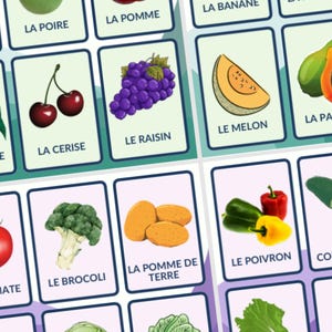 French Flashcards for Beginners | Printable Vocabulary Cards PDF | A1/A2 Level | Kids & Adults| Learn French Fast | FrancoFluence