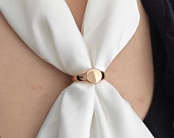 Scarf Ring,personalized scarf ring Minimalist Scarf Ring,Modern Scarf Jewelry,Gift for taecher,scarf clipsilk scarf slide