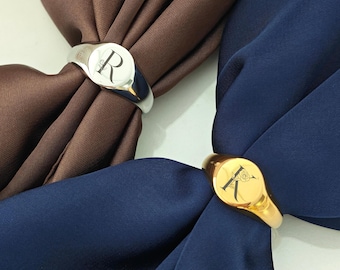 Anillo de bufanda personalizado, anillo de bufanda a medida, anillo de bufanda minimalista, joyería moderna para bufanda, regalo para ella,