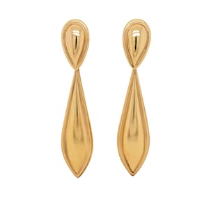 Long Gold Drop Earrings