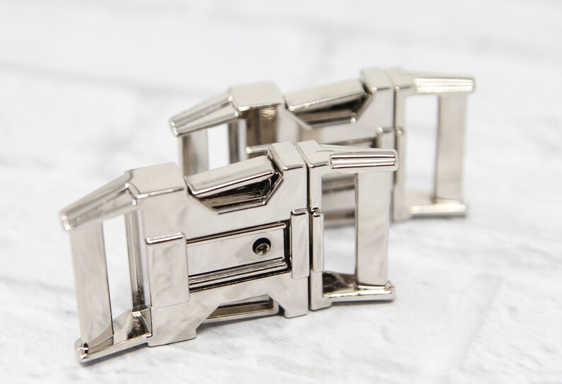 Side Release Dog Collar Buckle Nickel Quick Release Buckle 1 Wide or 25MM Metal Buckle for Dog Collar image 4