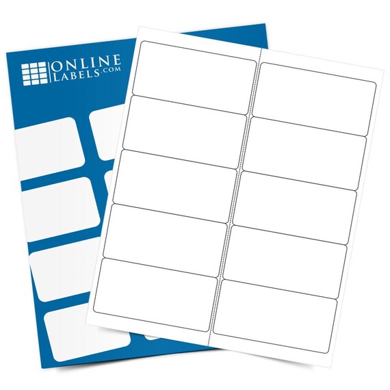 Large Address Labels for Wedding | Blank Labels for DIY printing | 4x2 Wedding Guest List Labels Blank Matte White