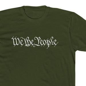 Wij de mensen T-shirt | Patriottisch katoenen T-shirt | USA Pride-uniseks shirt | Amerikaanse kleding