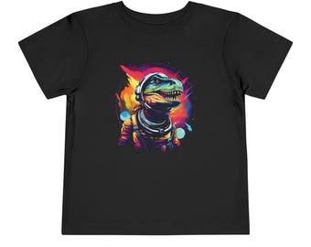 Space T-Rex T-shirt à manches courtes pour tout-petit