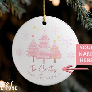 Personalized Christmas Ornament, Custom Family Decoration, Holiday Keepsake, Tree Decor, Unique Gift for Loved Ones