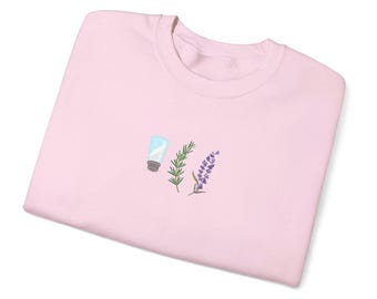 Practical Magic Inspired Sweatshirt | Salt Rosemary Lavender Graphic Crewneck | Minimal Witch Sweatshirt