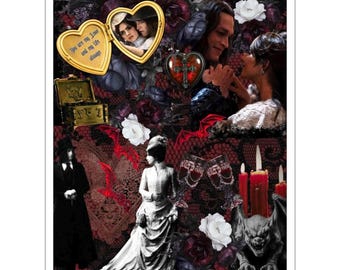 Dracula - A Love Tale Collage Kiss-Cut Stickers