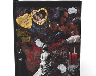 Dracula - A Love Tale Collage Hardcover Journal