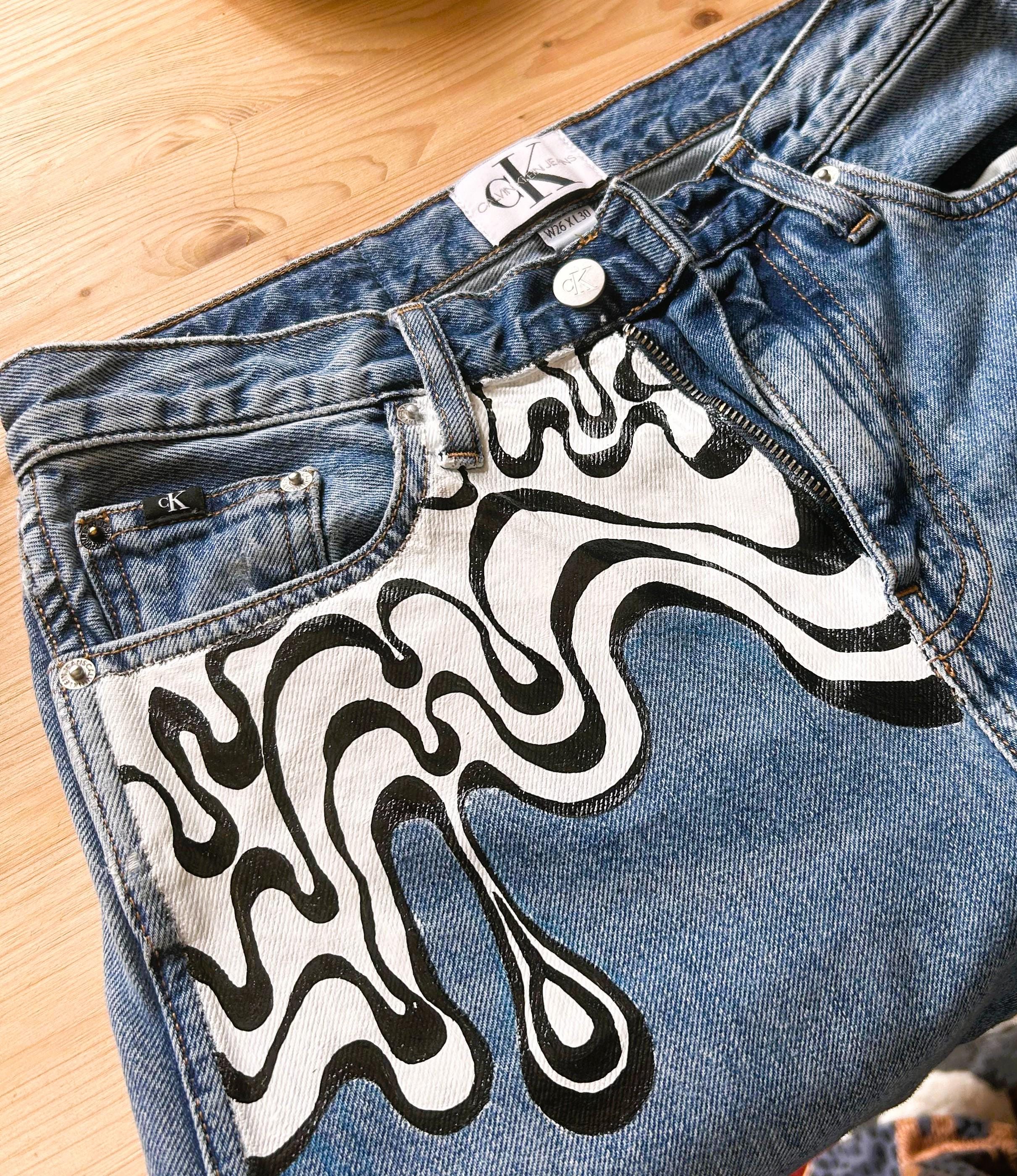 Jeans pintados a mano España