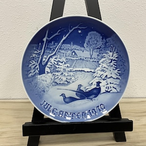 Royal Copenhagen 1970 “Pheasants in the Snow at Christmas”, Vintage B&G, Denmark