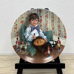 Vintage Mother Goose Nursery Rhymes &quot;Little Jack Horner&quot; Collectible Plate 1982