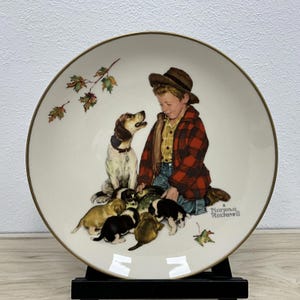 Plate Norman Rockwell 1971 Limited Edition Four Seasons Series for 1958