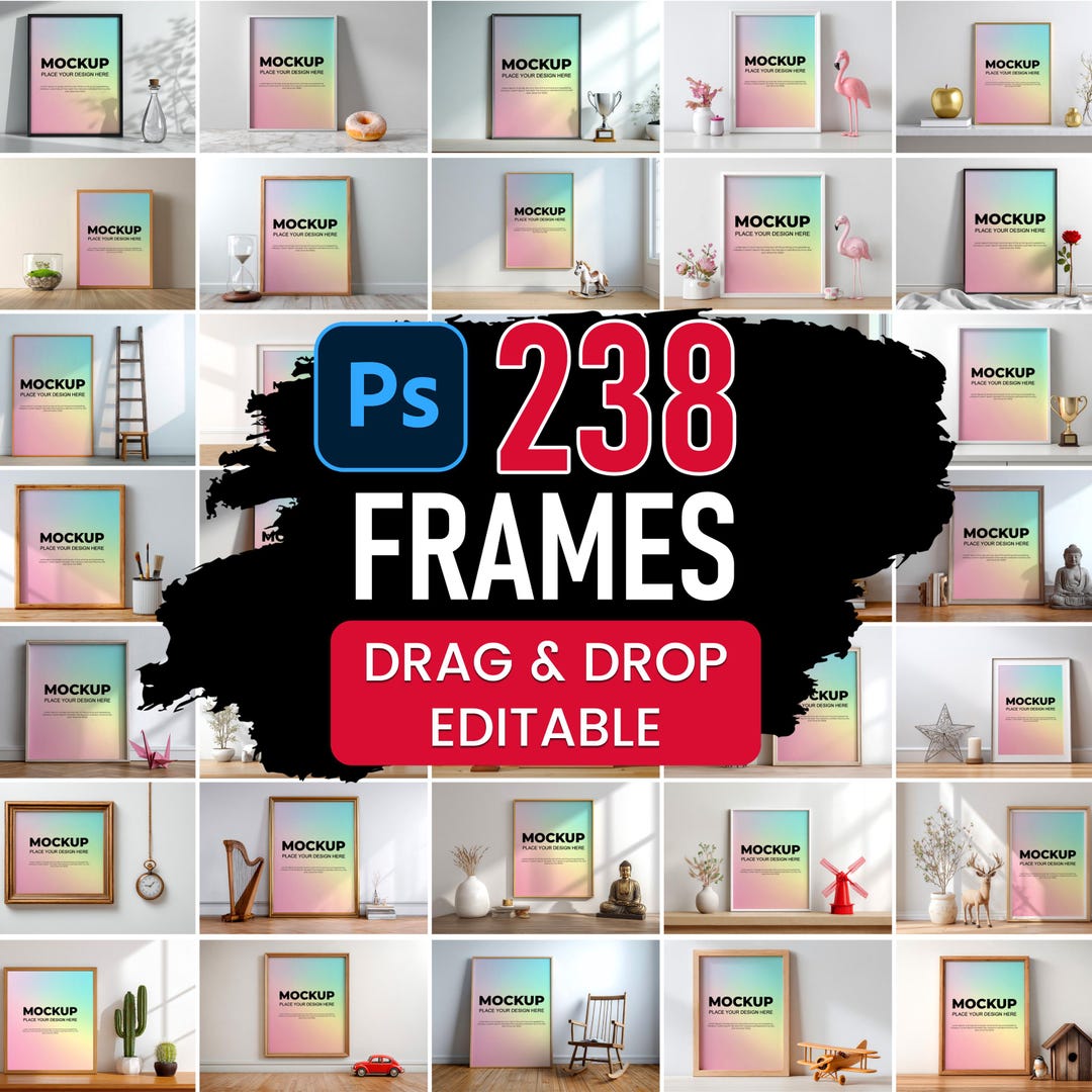 238 Frame Mockup Bundle, PSD Editable Frames (digital Download) - Etsy