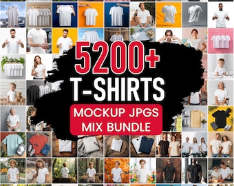 5200+ T-Shirt Mockups | Mega Bundle (JPG Digital Download)