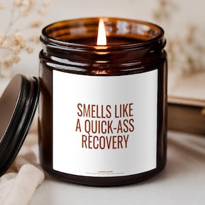 BBL Recovery Candle, Doftar Som En Snabb Återhämtning Present, Rolig Tillfrisknande Present, Postoperativ Present Till Bästa Vän