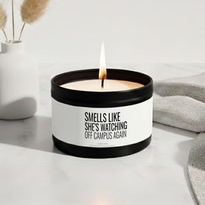 Off Campus Funny Candle For Book Readers, Off Campus Inspired, Book Reader Gift, Romantic Drama Gift For Her