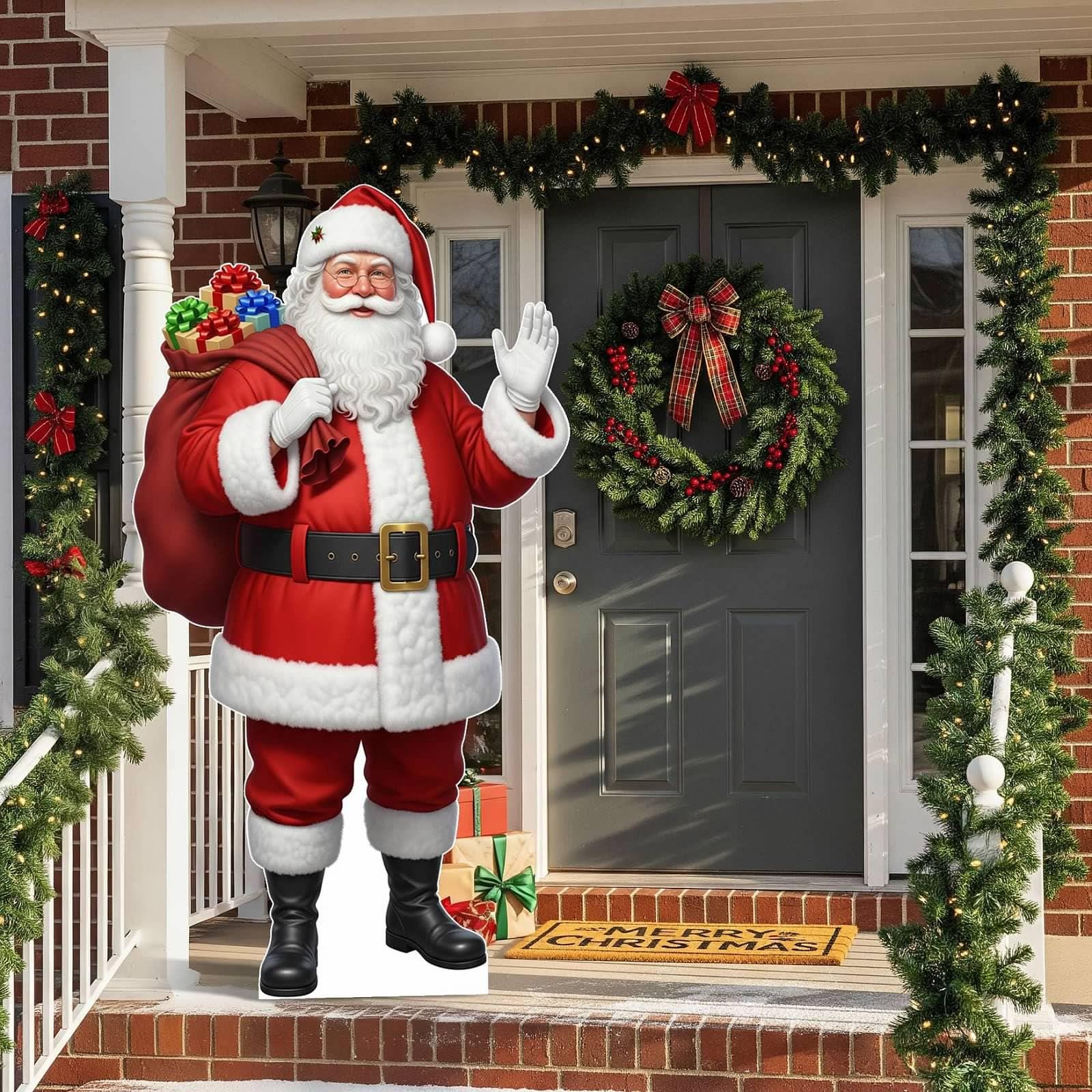 Christmas Cardboard Cutouts, 4mm Corrugated Plastic Standee Decorations