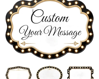 Custom Wedding Bottle Service Entrance Sign, Bridal Party Grand Entrance Prop, Marquee Photo Booth Board, 21st Birthday & Club Decor