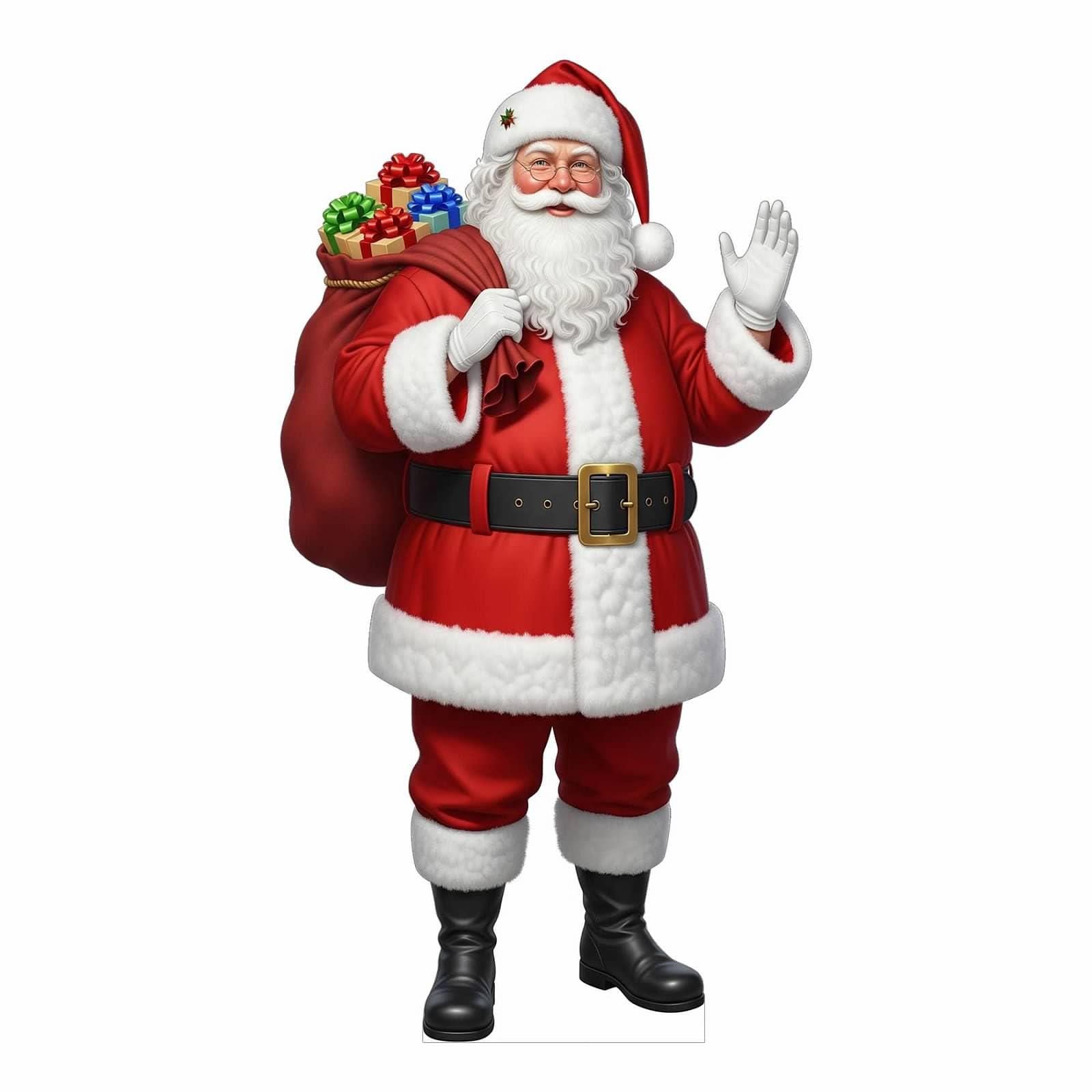 27 Christmas Yard Decorations for a Winter Wonderland Look 4 Life Size Santa Claus Cutout, 6ft Christmas Yard Sign, Waterproof…