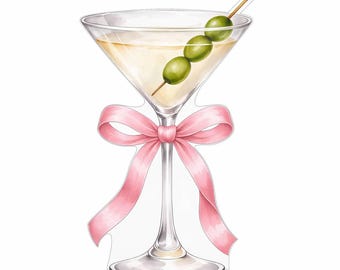 Espresso Martini Cardboard Cutout with Bow, A Tini Bit Older Birthday Decor, Bachelorette Party Prop, Bridal Shower Photo Booth Standee