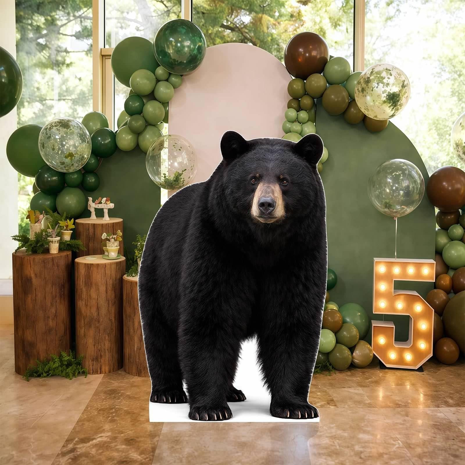 Life Size Bear Cardboard Cutout, Grizzly Black Polar Bear Standee