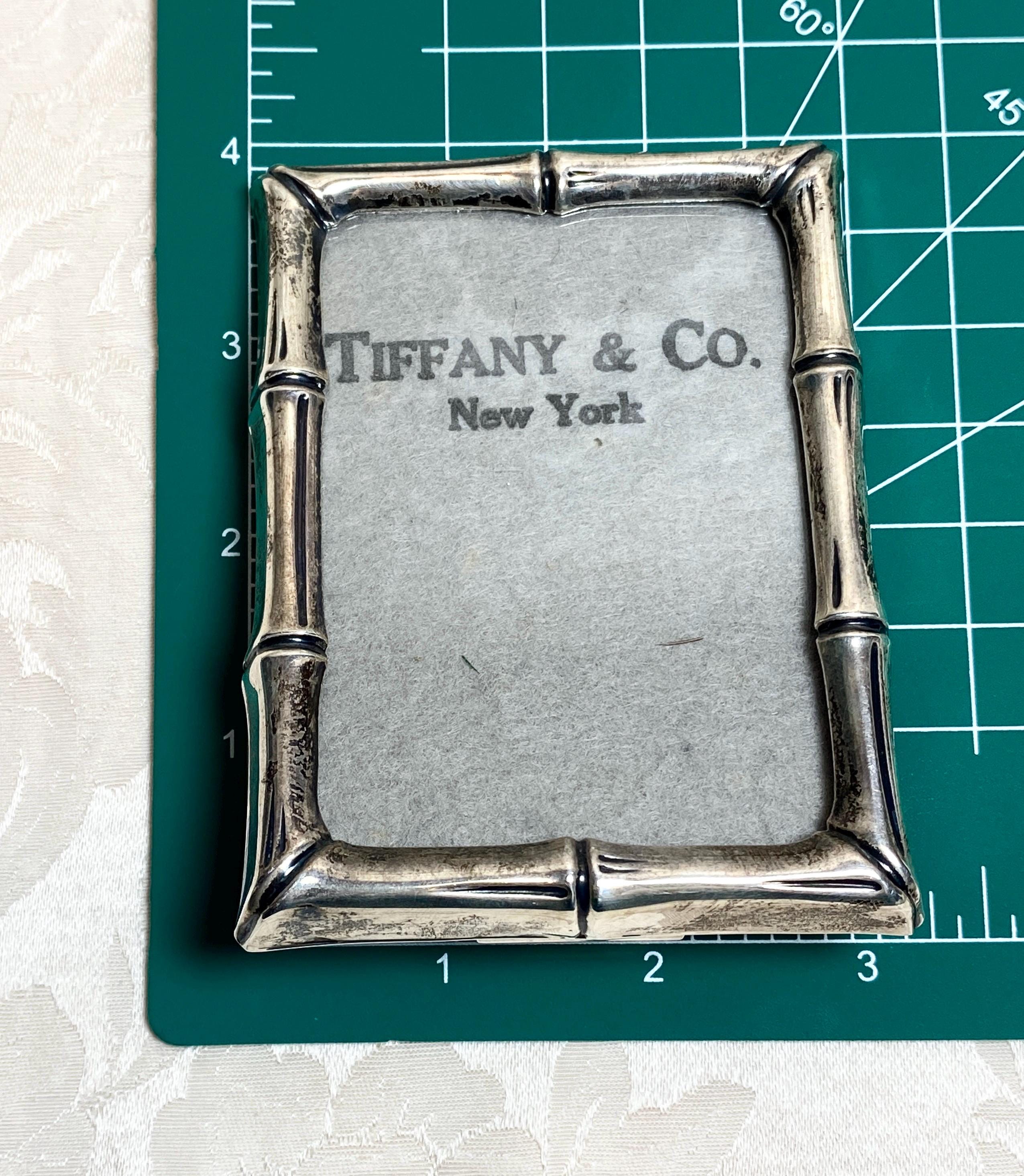 Vintage Tiffany & Co. Sterling Silver Bamboo Photo Frame