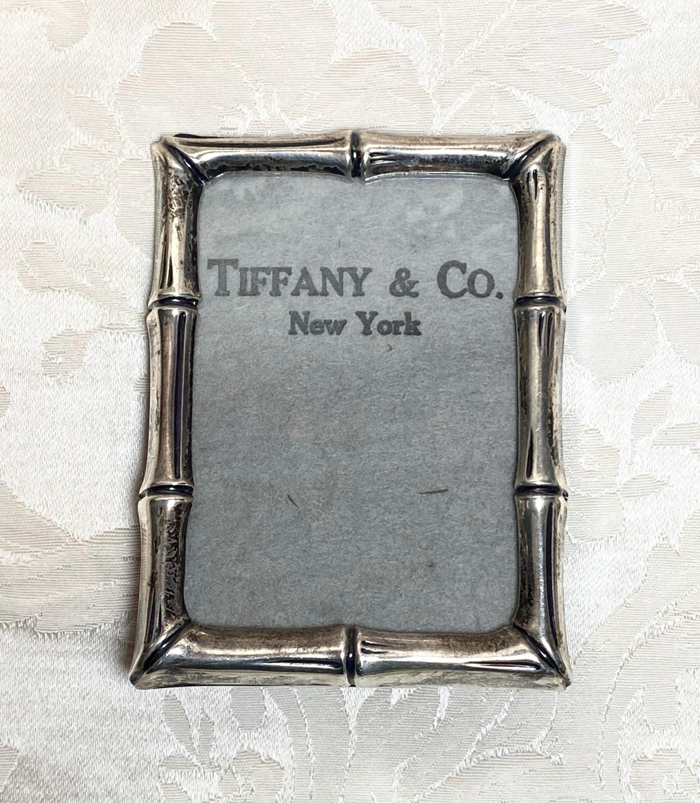 Vintage Tiffany & Co. Sterling Silver Bamboo Photo Frame