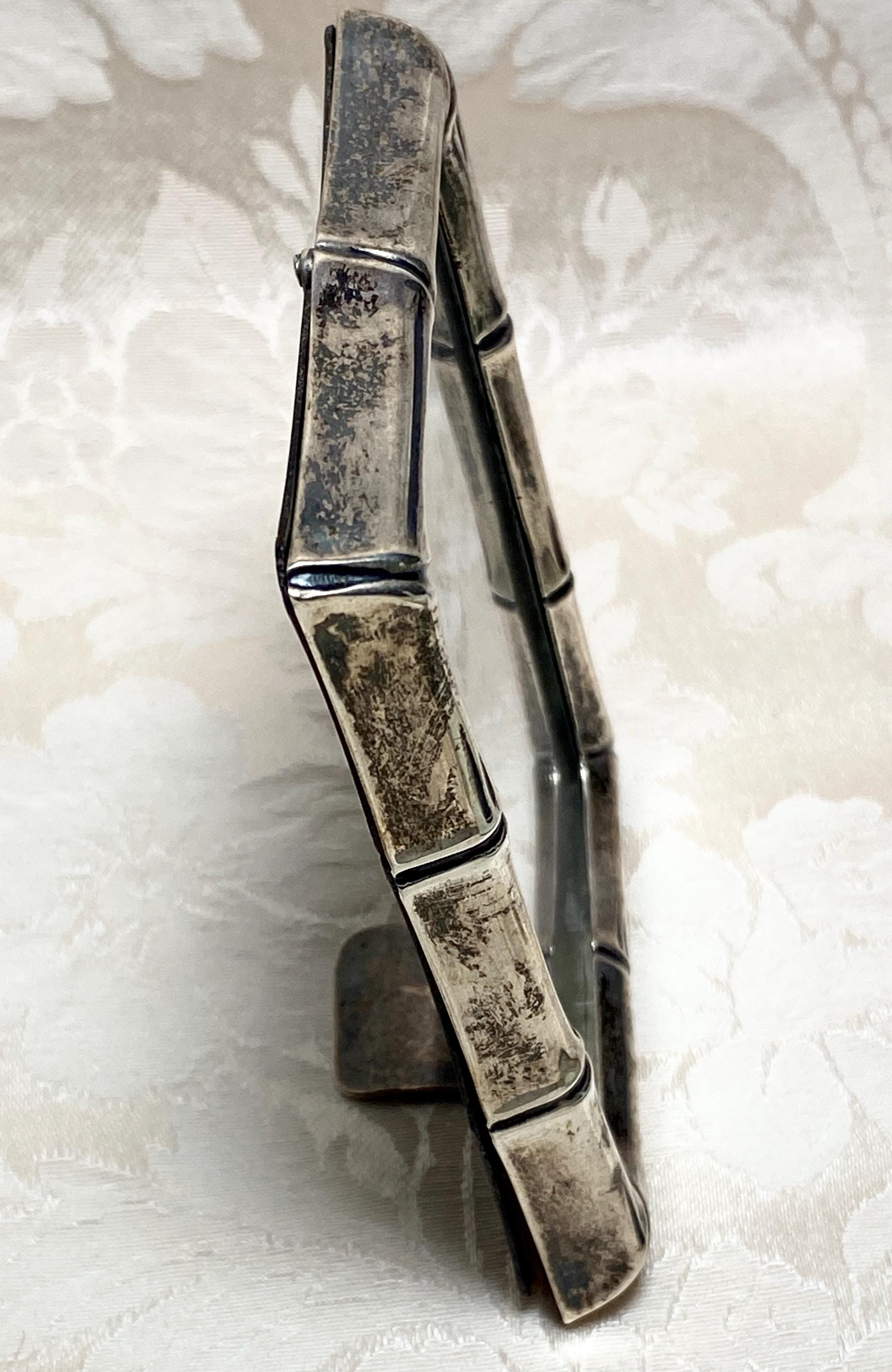 Vintage Tiffany & Co. Sterling Silver Bamboo Photo Frame